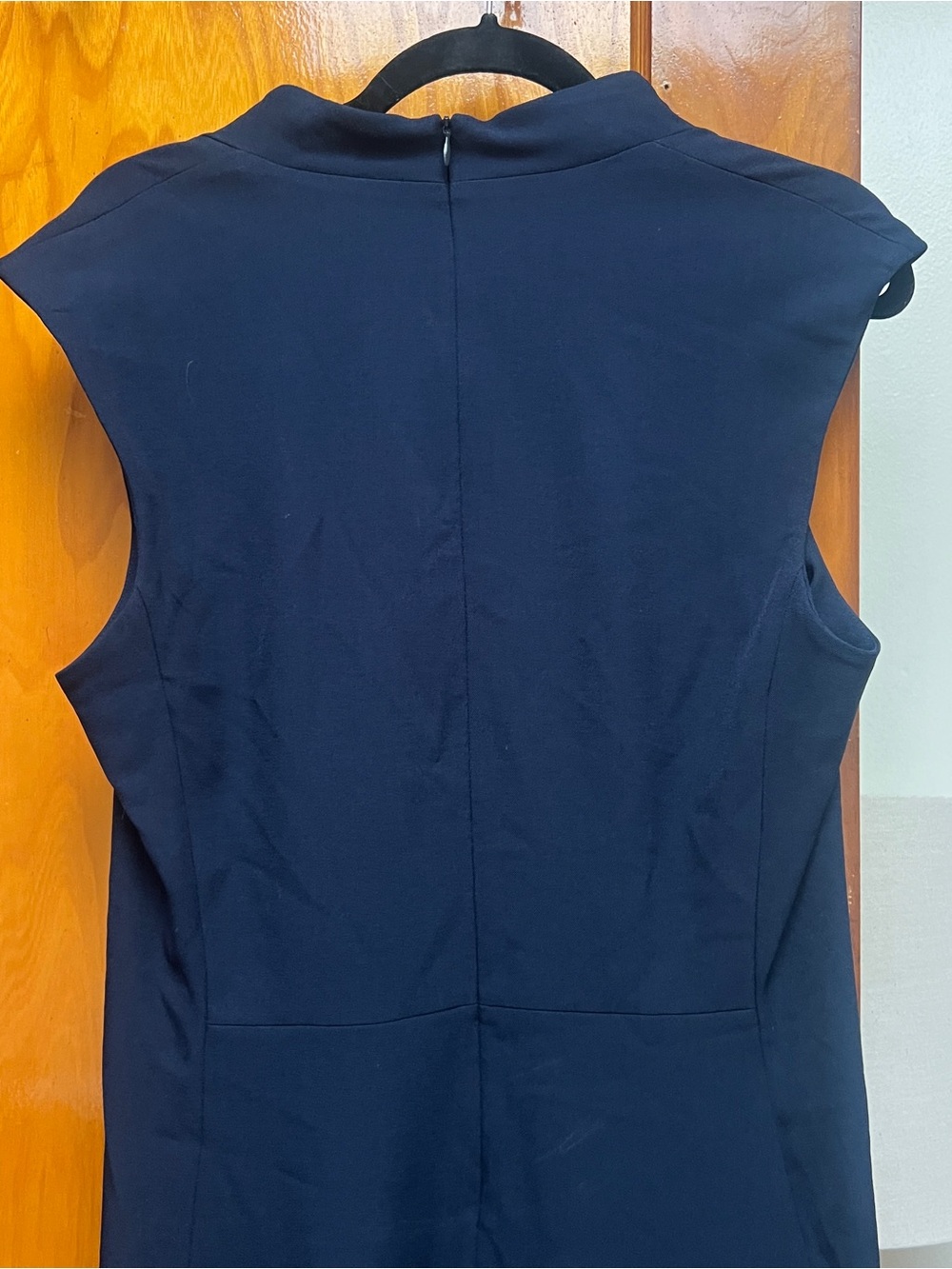 MM.LaFleur Navy Cap-Sleeve Midi Dress - Picture 5 of 6